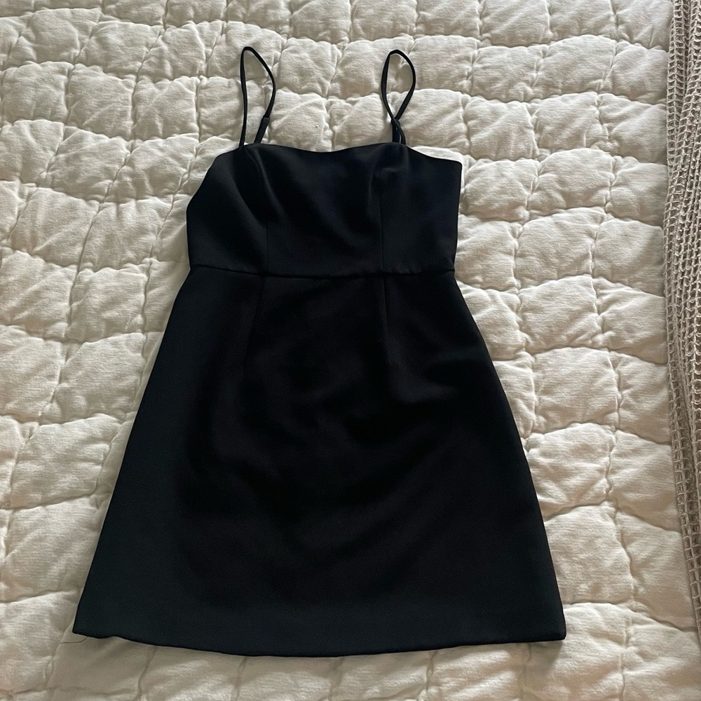 French Connection Black Spaghetti Strap Mini Sundress
